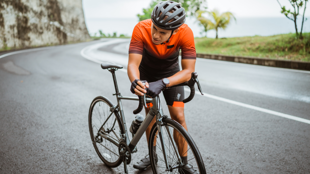 Ciclista senza energie